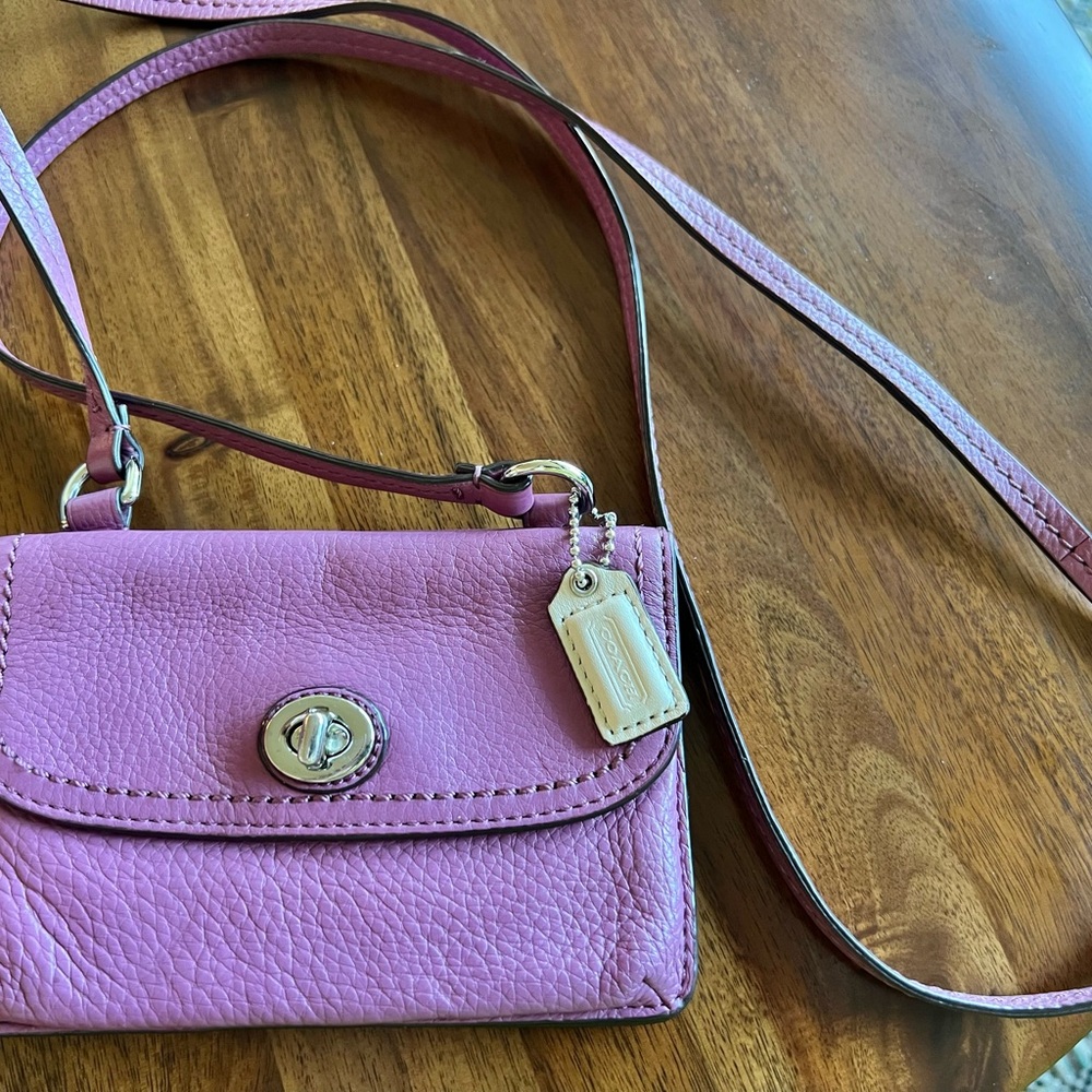 Coach mini crossbody wallet